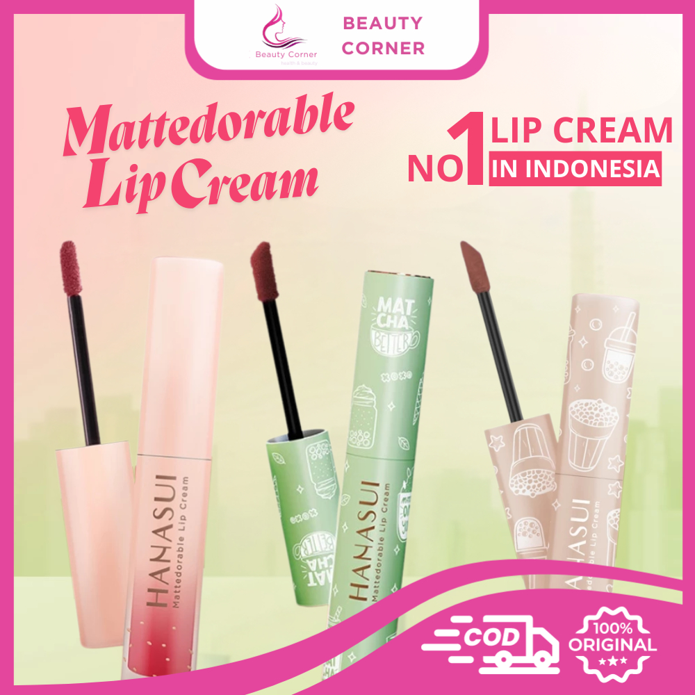 Hanasui Mattedorable Lip Cream / Boba Edition Hanasui Lip Cream / Macha Edition