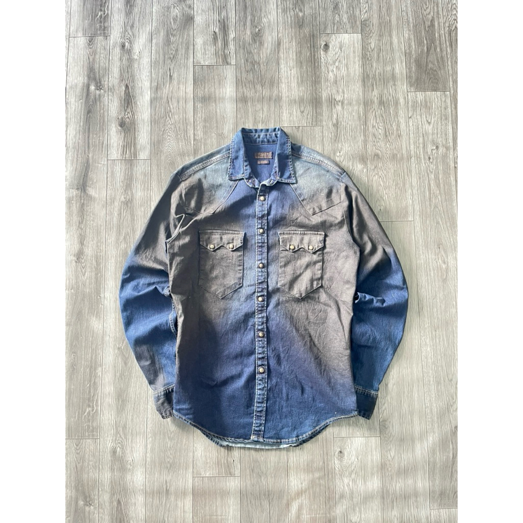 Longslevee Shirt Denim Zara