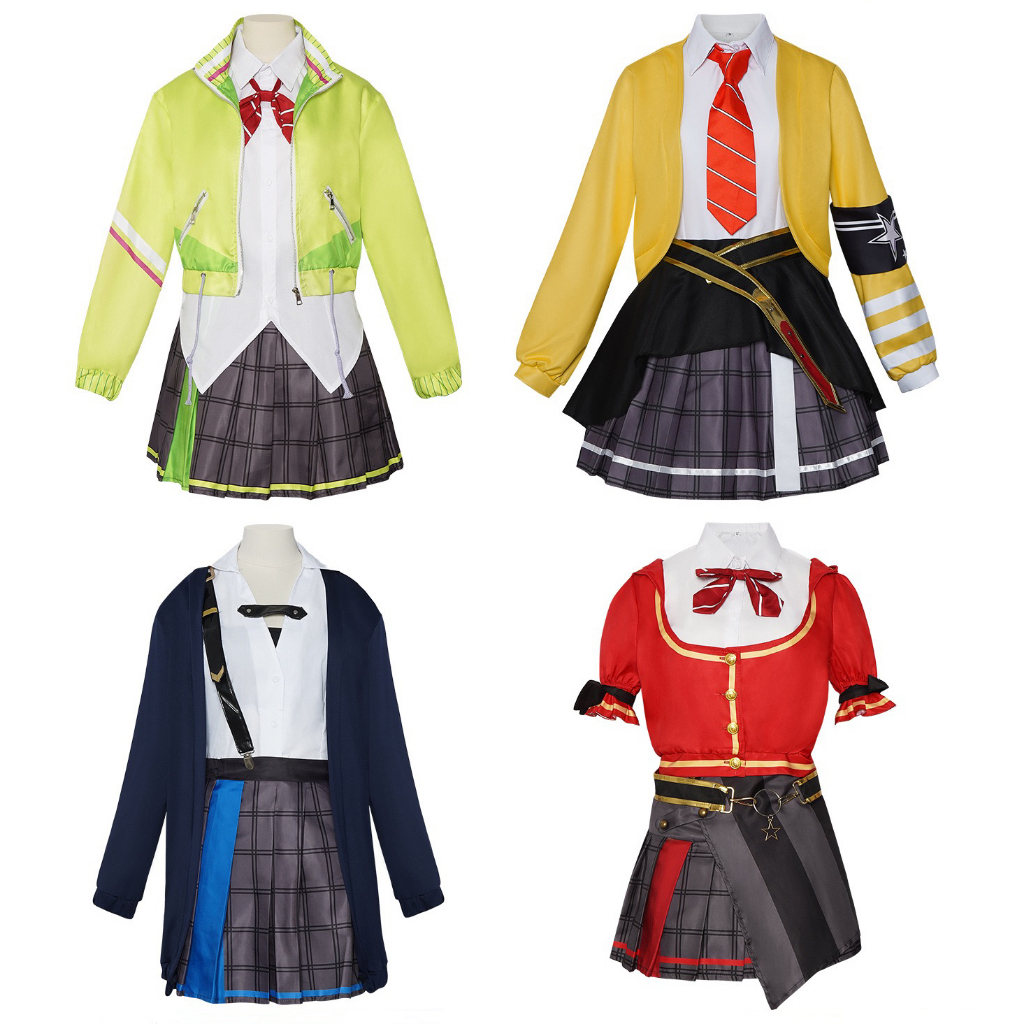 Project Sekai Colorful Stage Tenma Saki Hoshino Ichika Hinomori Shiho Mochizuki Honami Cosplay Costu