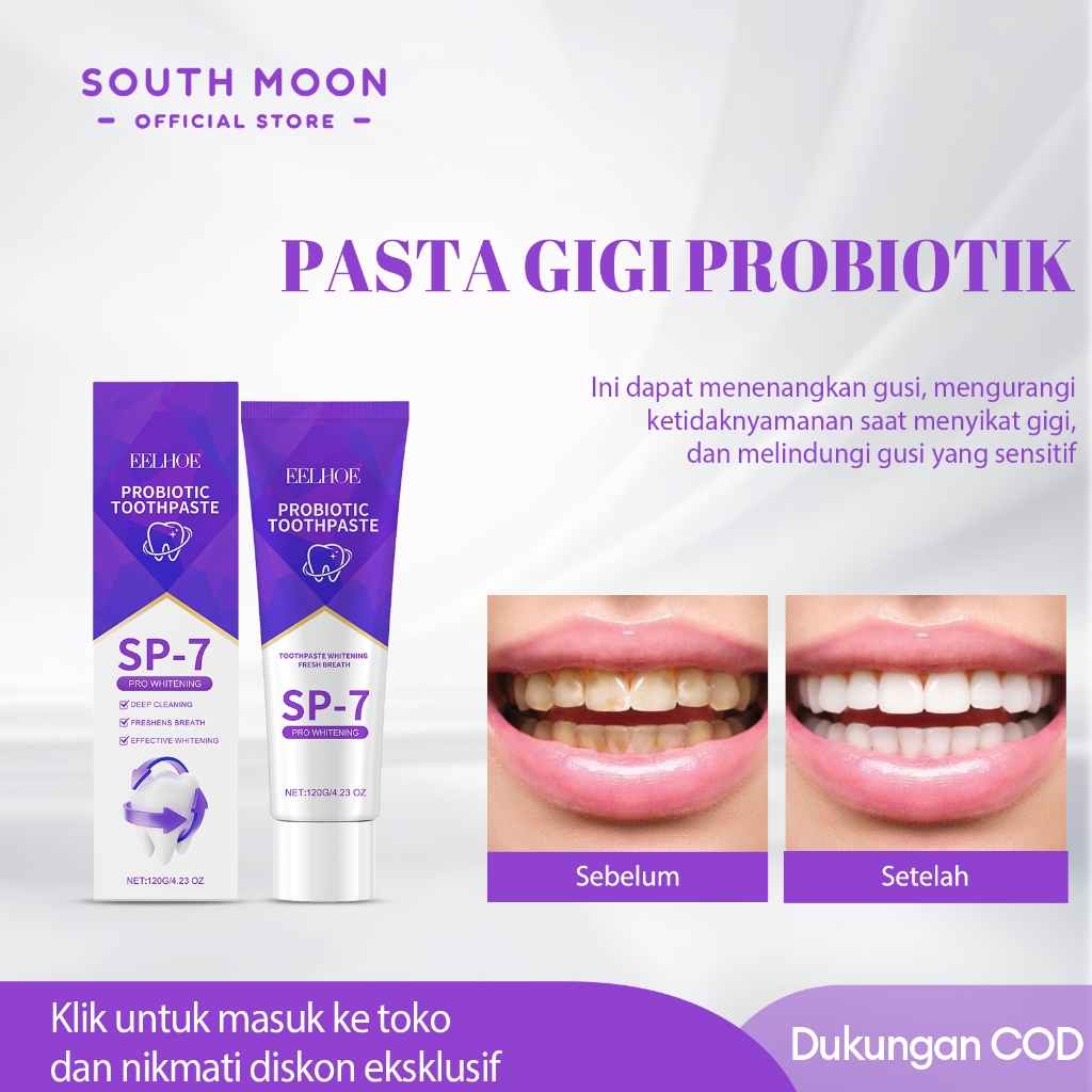 EELHOE Sopami Sp7 Original 120g Pasta Gigi Sopami Sp7 Original Pasta Gigi Pemutih Probiotik Teeth Wh