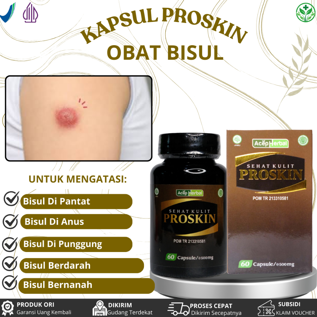 Kapsul Proskin Untuk Bisulan, Bisul Di Pantat, Bisul Di Anus, BisuL Di Kelamin, Bisul Di Punggung, B