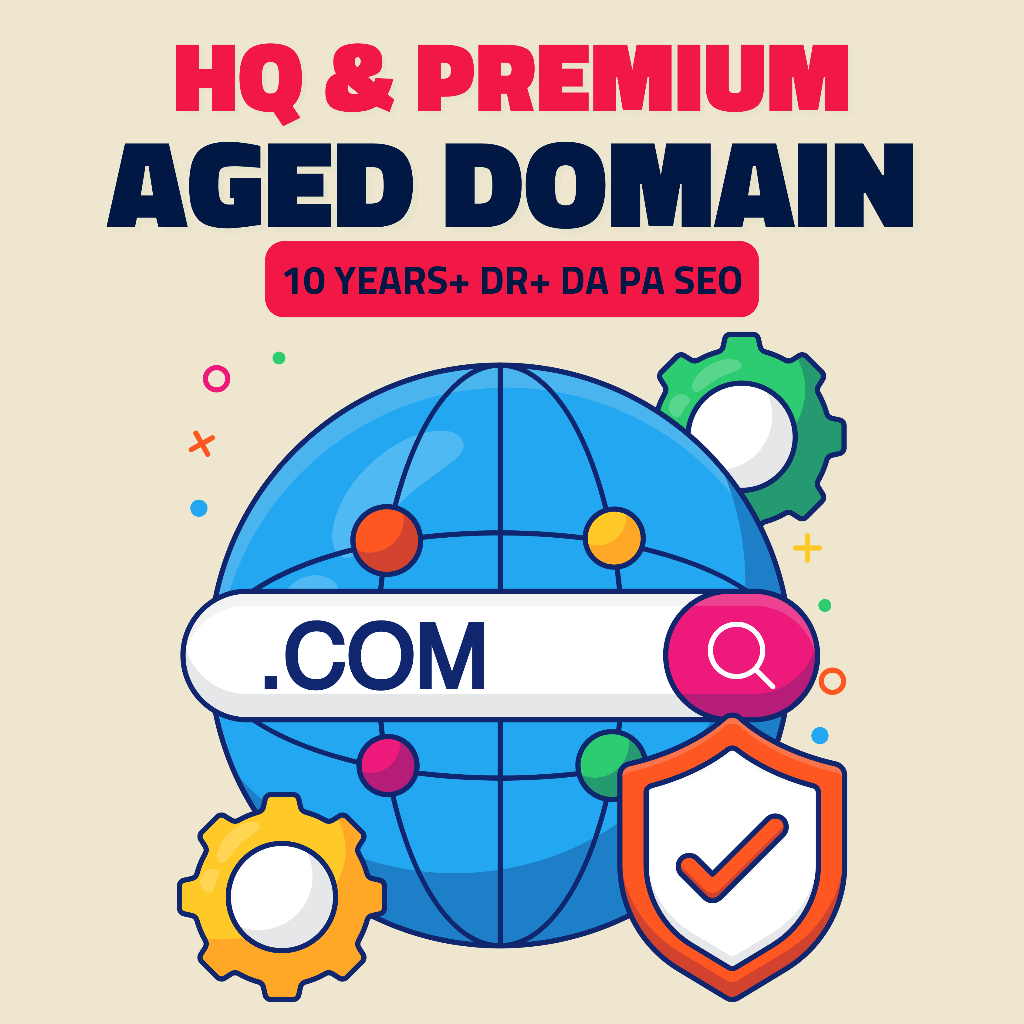 HQ & Premium Aged Domain DR+ DA PA SEO