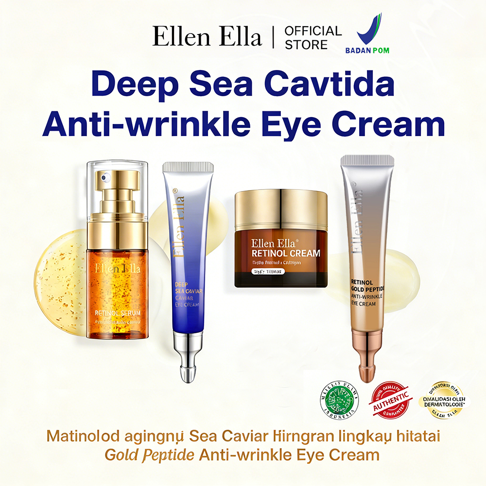 [BPOM] ELLEN ELLA Pelembab Pagi & Retinol 24 Pelembab Malam Krim Moisturizer Anti Aging Kerut Moistu