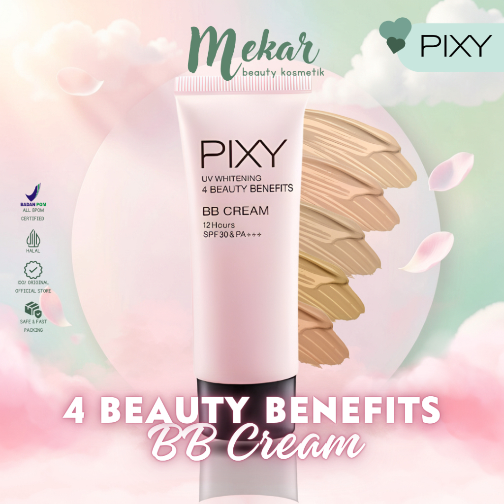 PIXY 4 Beauty Benefit Bb Cream 30ml | Bb Cream | Alas Bedak | BB Cream Pixy 100% Original BPOM