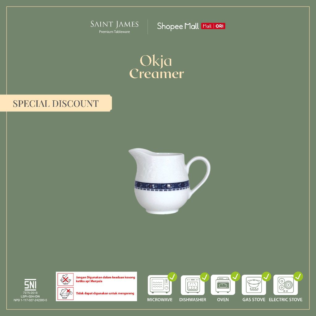 Saint James gelas Creamer Okja