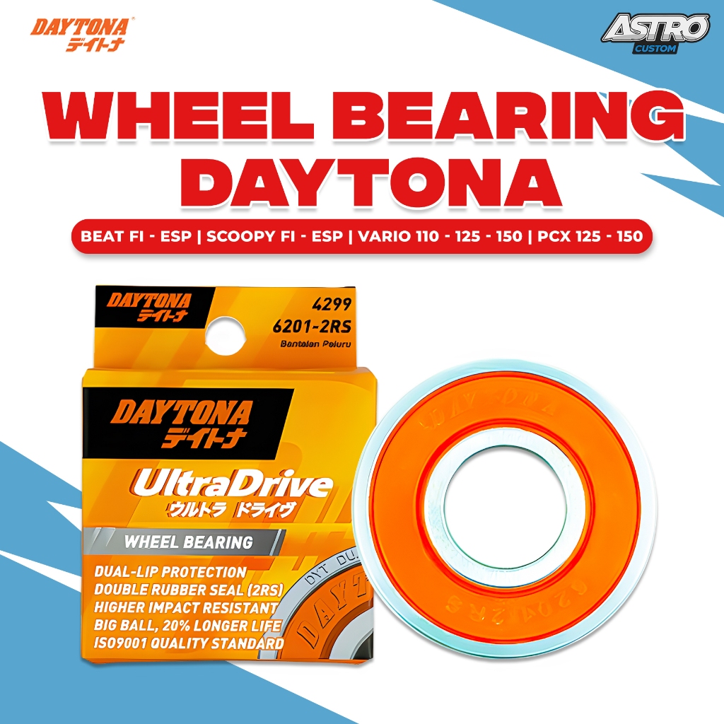 Wheel Bearing Daytona Vario 125 150 Beat Fi Scoopy Fi Genio PCX ADV Vario 110 Laher Klaher Bering