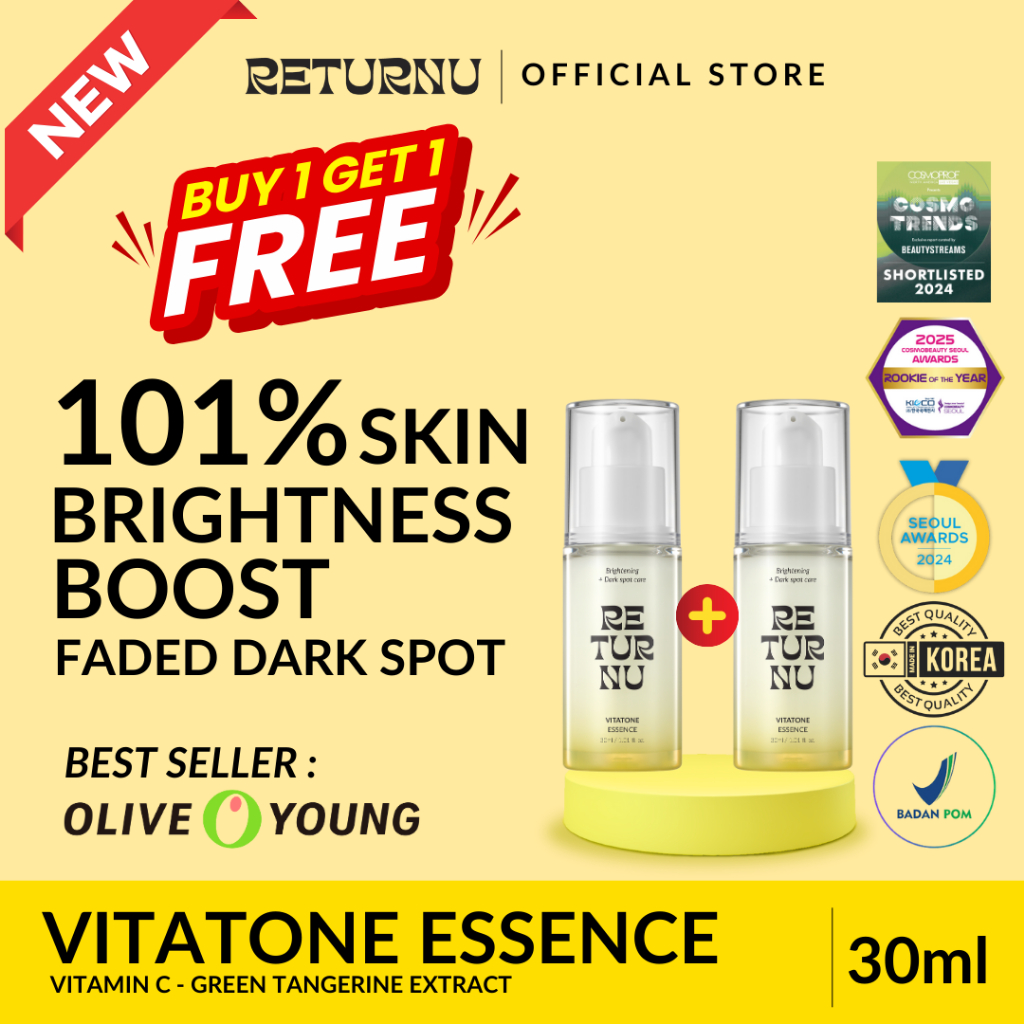 RETURNU Vitatone Brightening Essence Serum Korea Korean Skincare 30ml