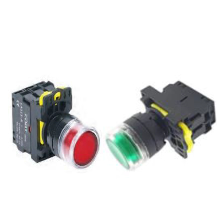 Iluminated Push Button Dengan LED / Lamp LA115-A5-10D 1NO ATAU 1NC