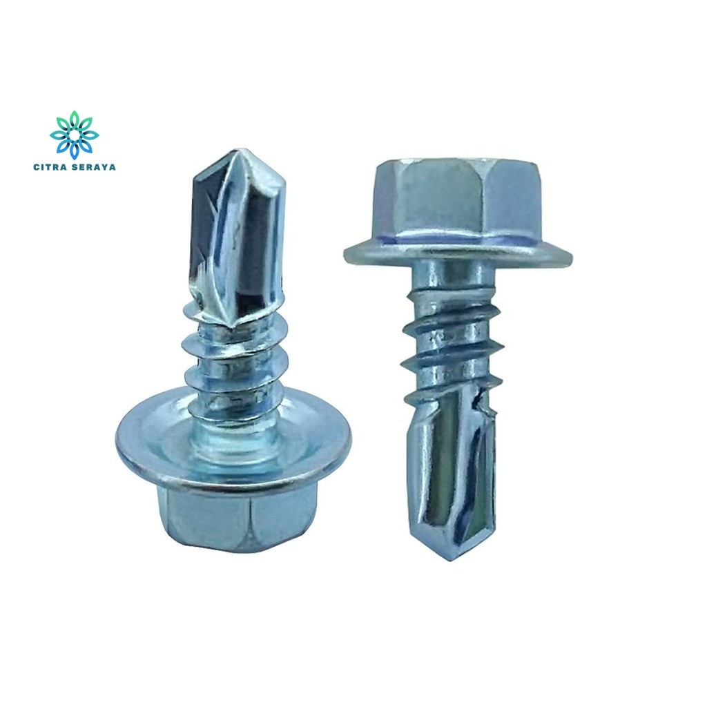 Per 100 Pcs Baut Roofing 10mm x 16mm Rufing Rofing Baja Ringan Holow 10x16 10 x 16 mm 100Pcs CS8