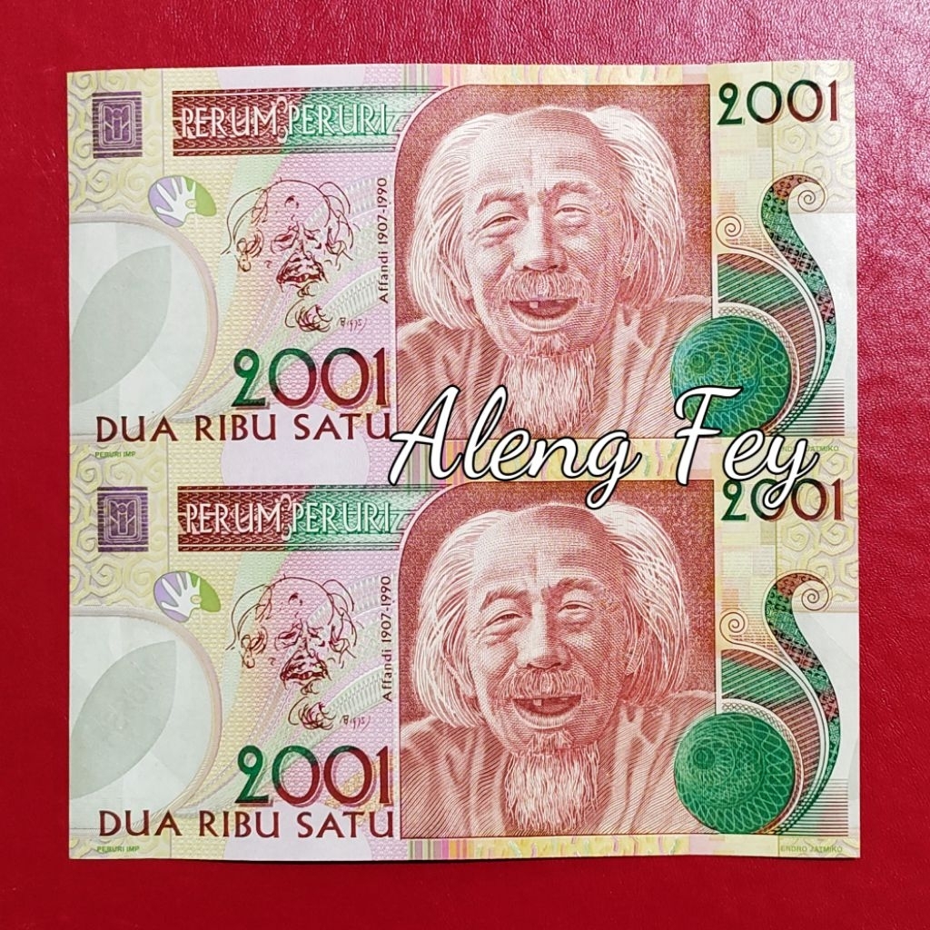 Testnote Uncut Peruri Affandi UNC