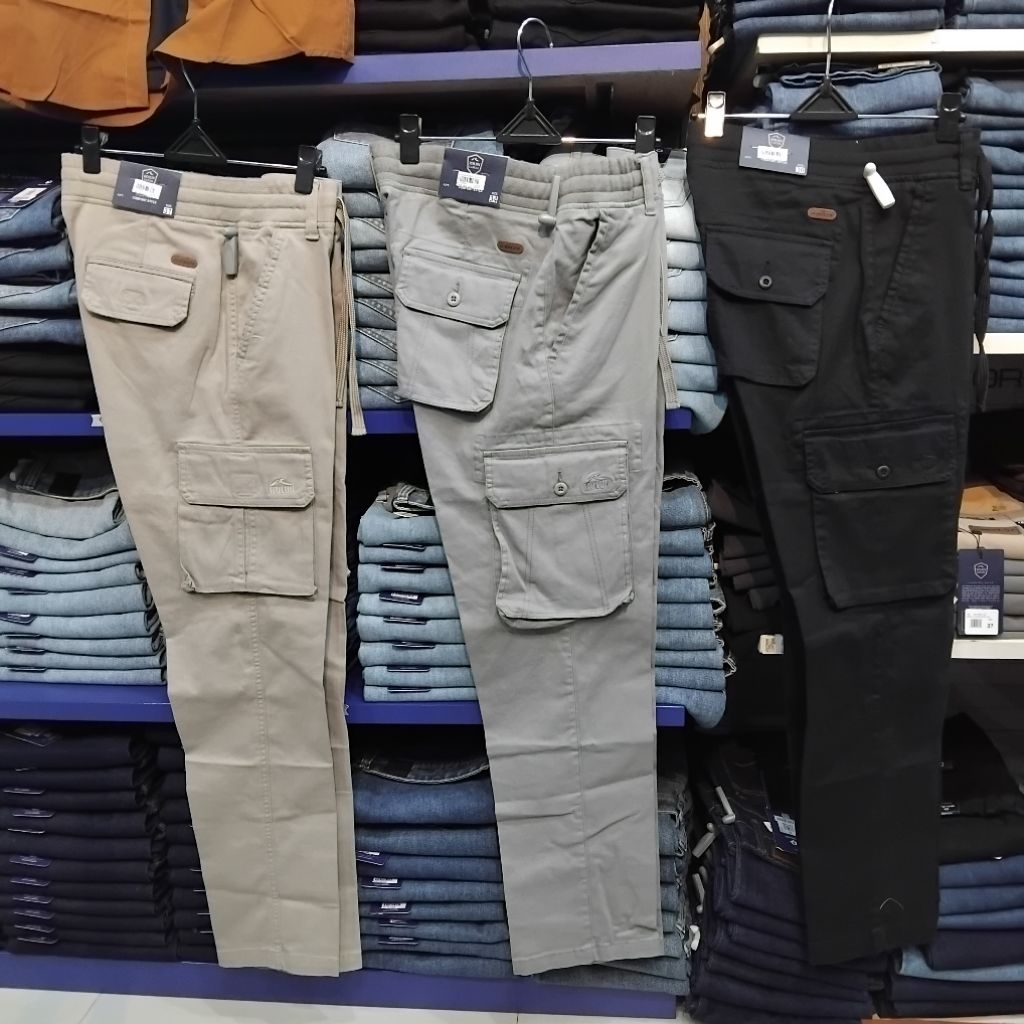 rolun celana cargo panjang