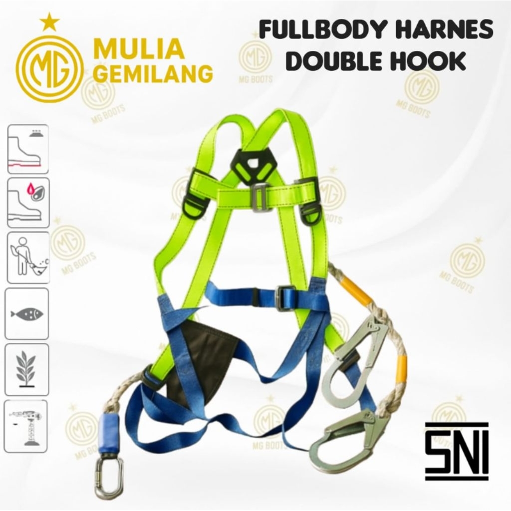 Full Body Harness Double Big Hook SNI