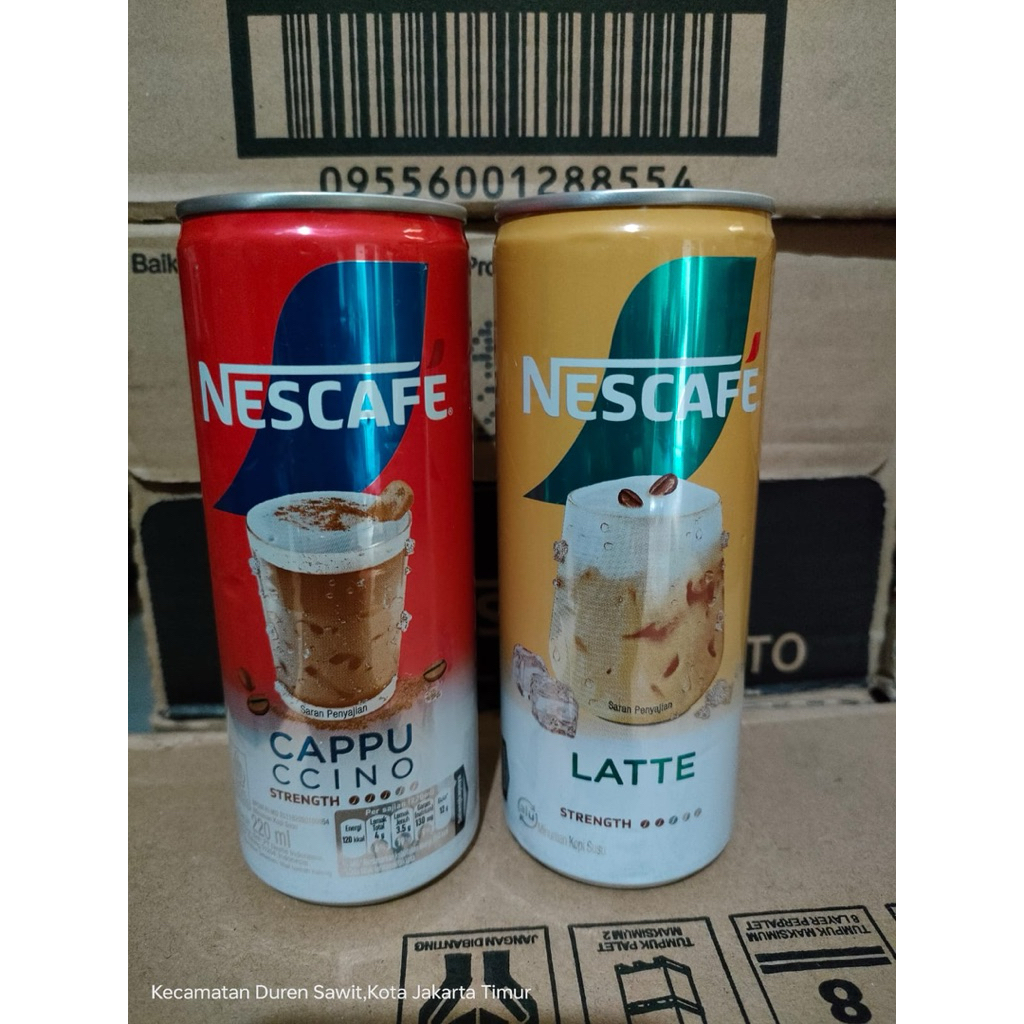 Nescafe Cappuccino & Latte karton 220ml x 24 kaleng