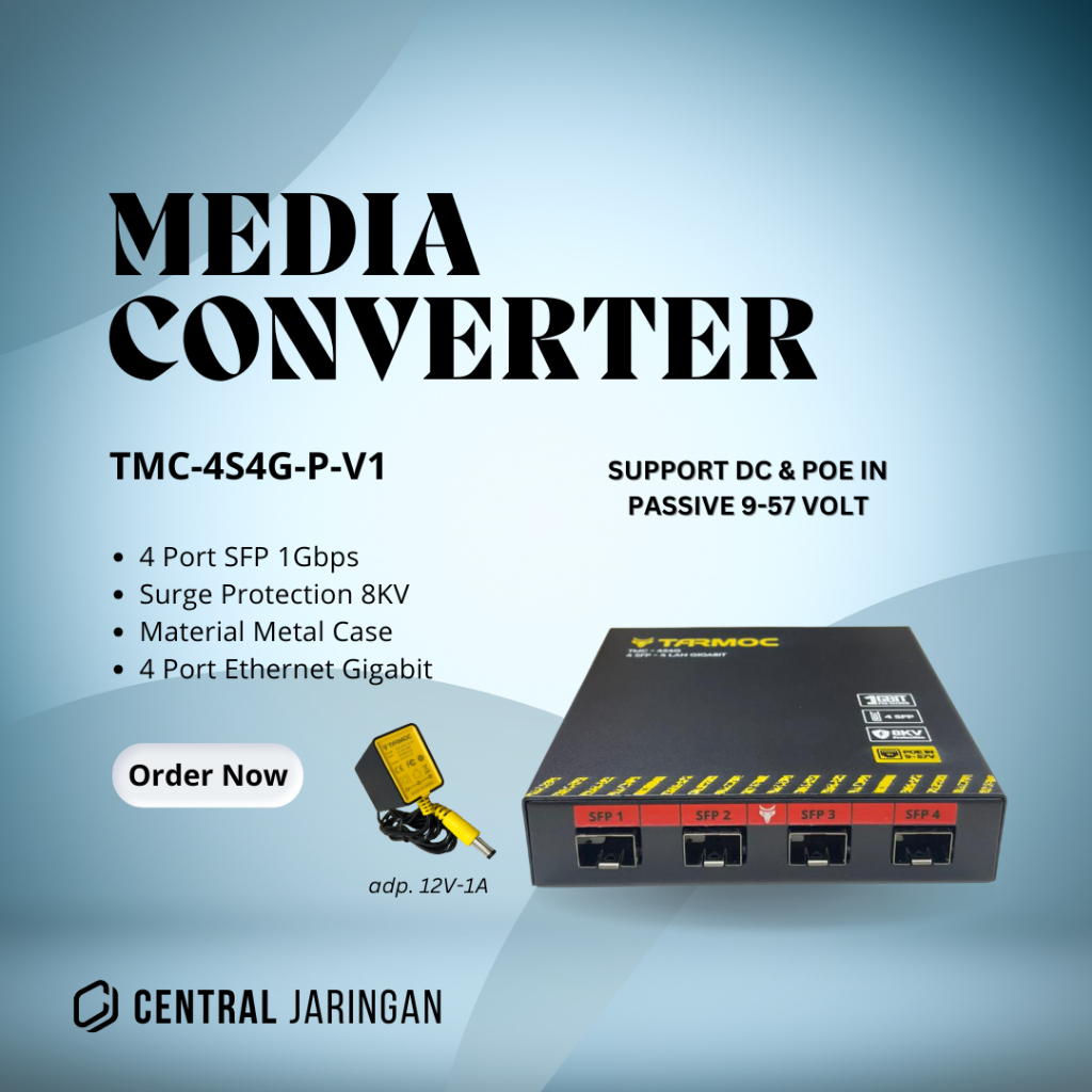 Switch 4 Port Gigabit + 4 SFP Uplink POE | Switch Hub 4 Port Unmanaged