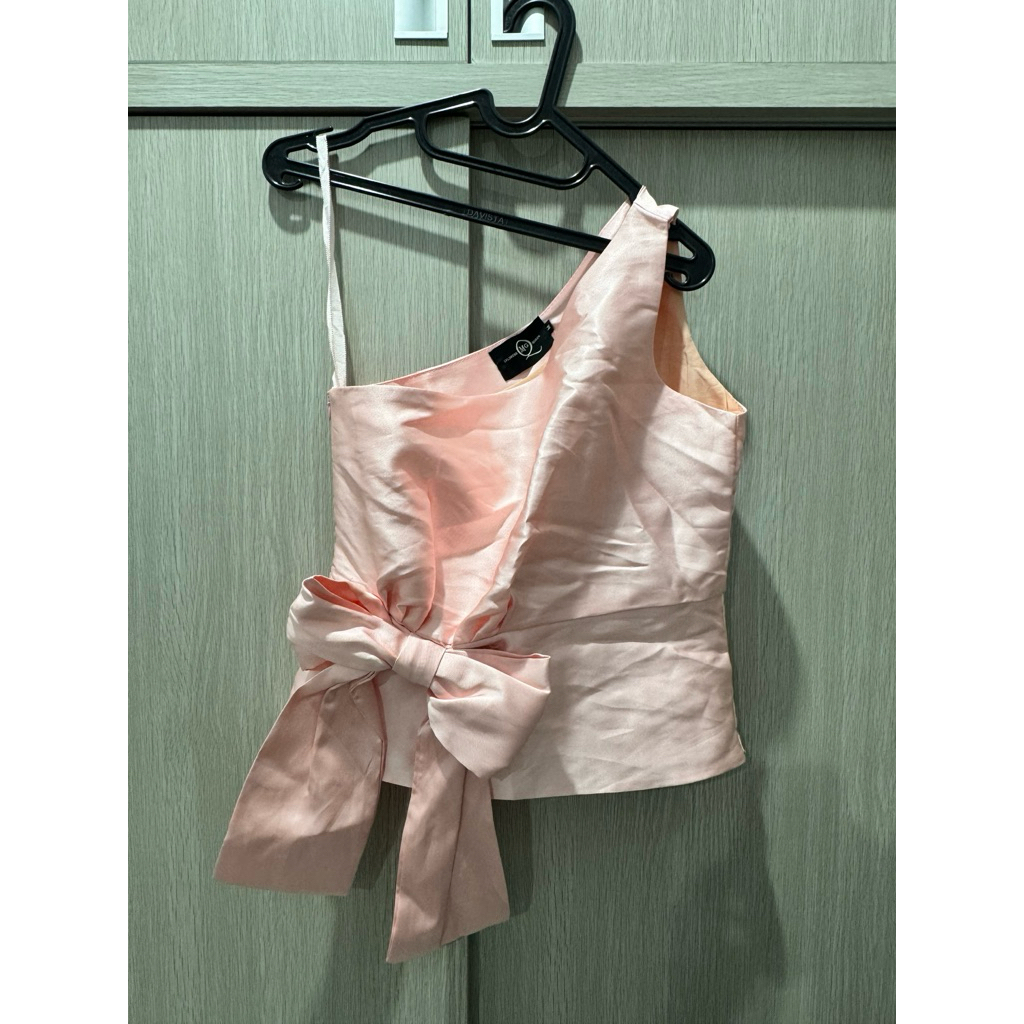 Preloved Atasan Pink Pita