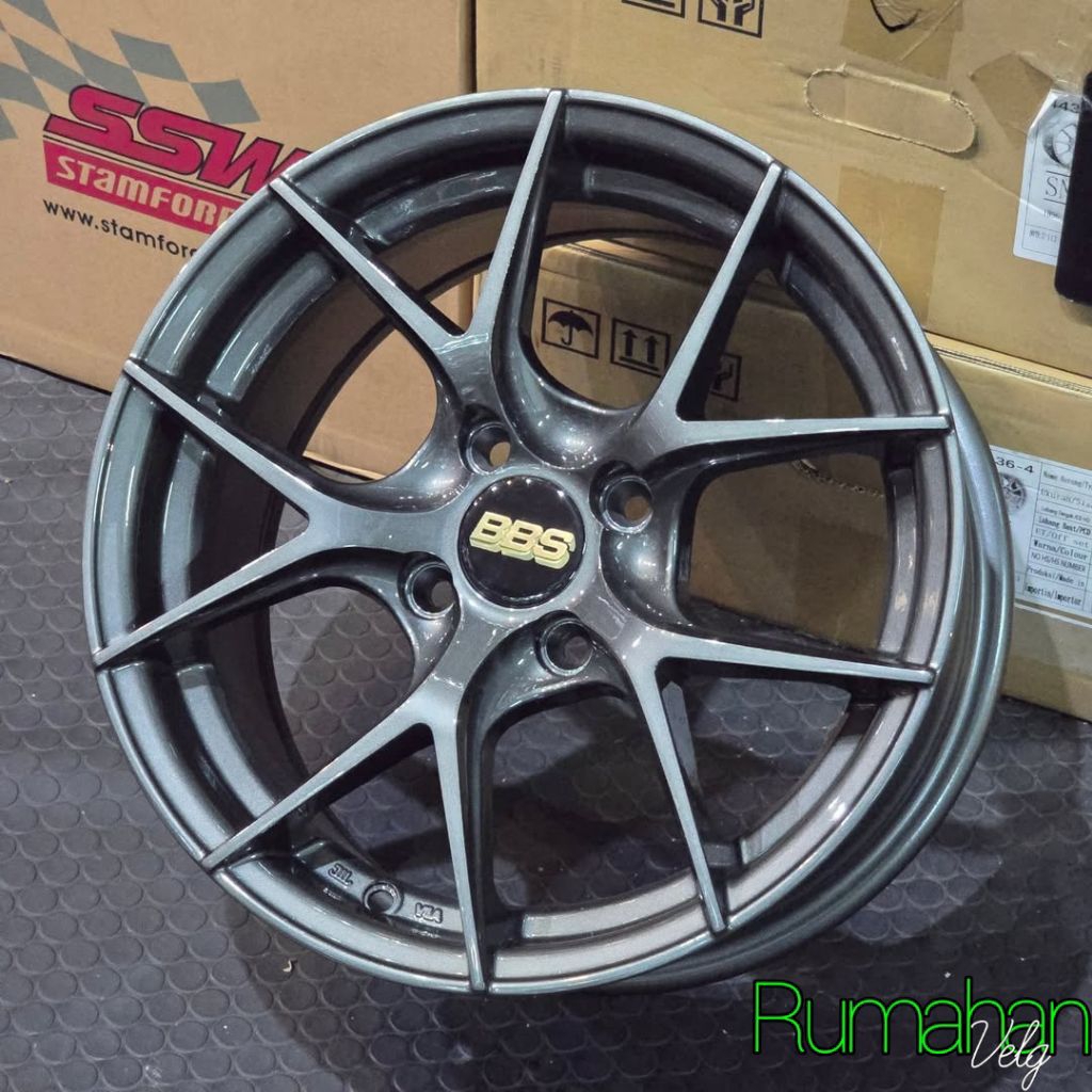 velg racing bbs f1 ring 15 lebar 7 et 38 velg mobil r15 untuk mobil agya ayla swift fronx brio jazz 