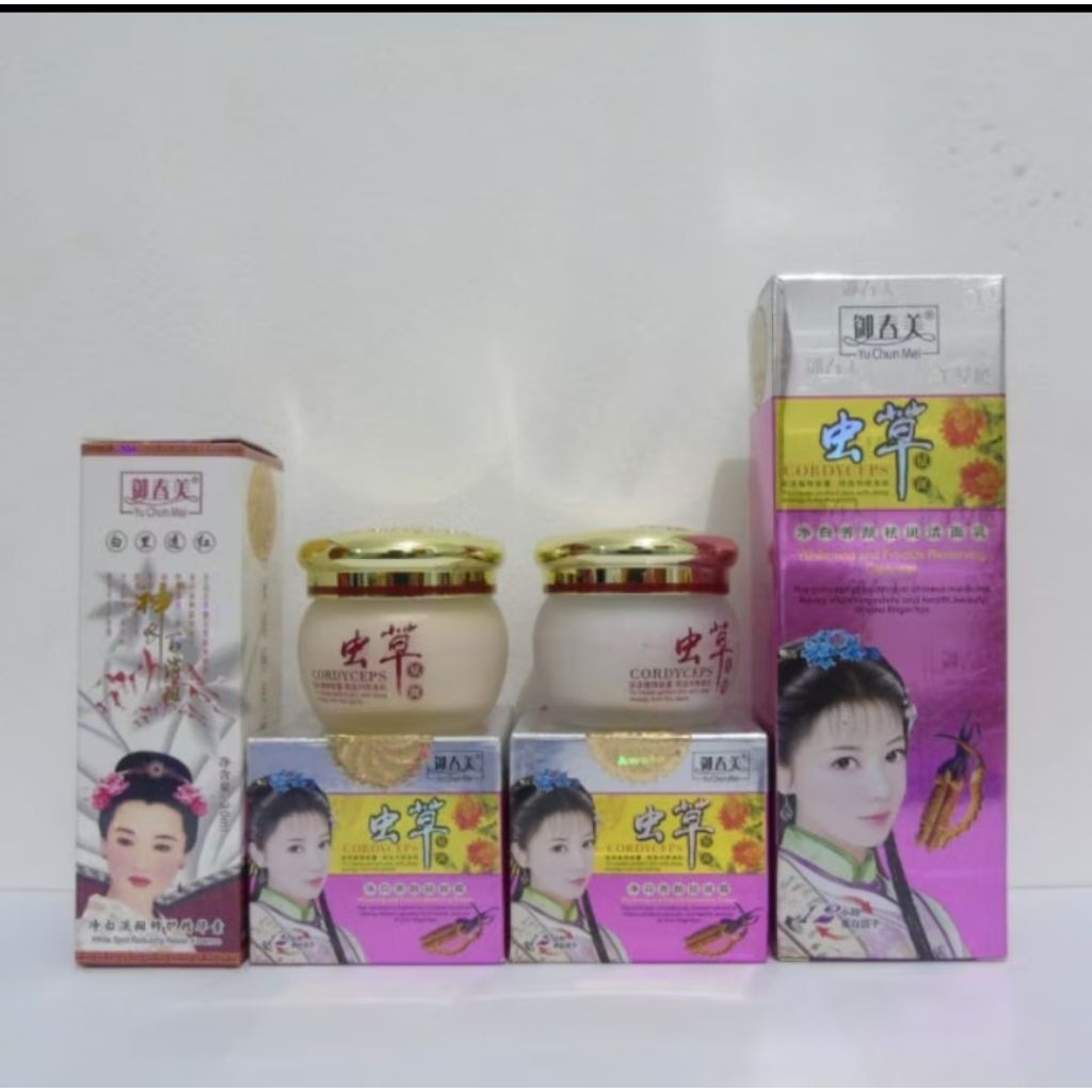 Paket Perawatan Wajah Yu Chun Mei - Mencerahkan & Memutihkan, Menghilangkan Flek, Menjaga Elastisita