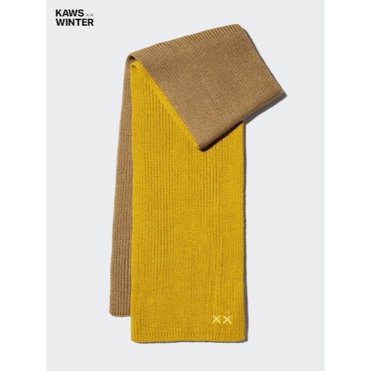 UNIQLO X KAWS HEATTECH Syal Rajut JASTIP BATBOY