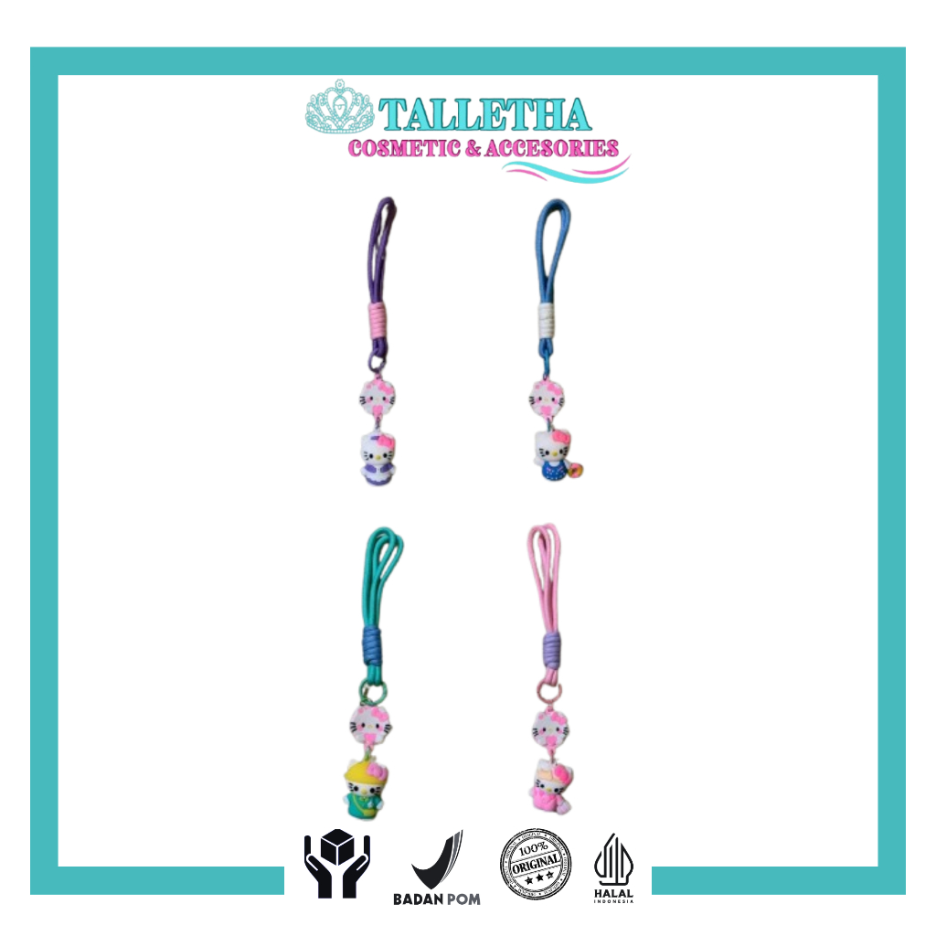 [TALLETHA] Gantungan Tali Hp Hello Kitty Bangkok Asli Thailand
