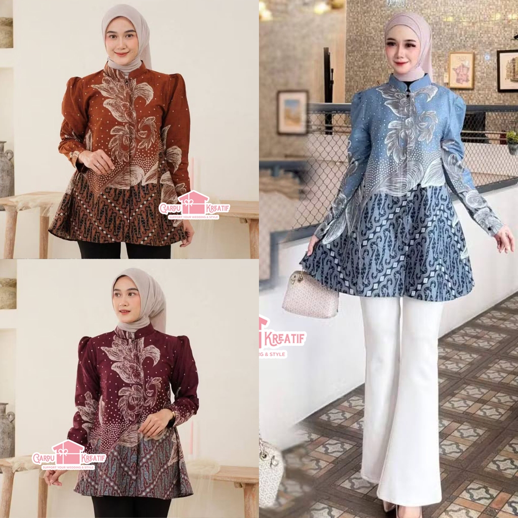 BATIK WANITA / BATIK KANTOR / BATIK KULIAH / BAJU BATIK WANITA KANTOR / BATIK KONDANGAN / BAJU BATIK