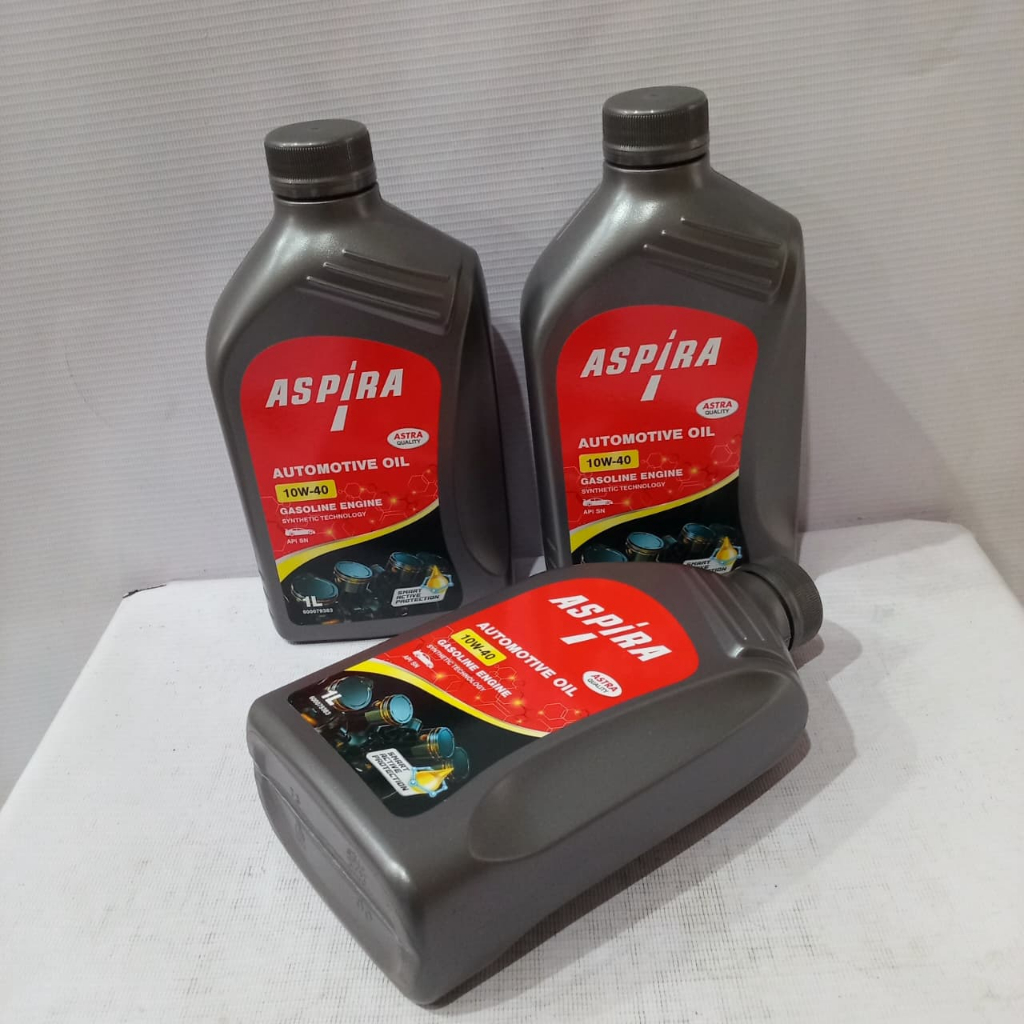 Aspira Oil 10W-40 1L Original Produksi PT Shell – Kualitas Terpercaya