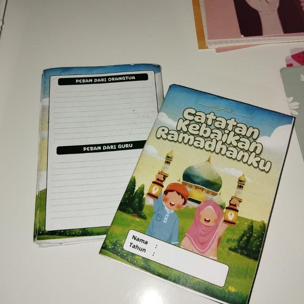 Catatan kebaikan Ramadhan | Agenda Kegiatan Bulan Ramadhan | buku Amaliah Ramadhan anak sd tk smp sm