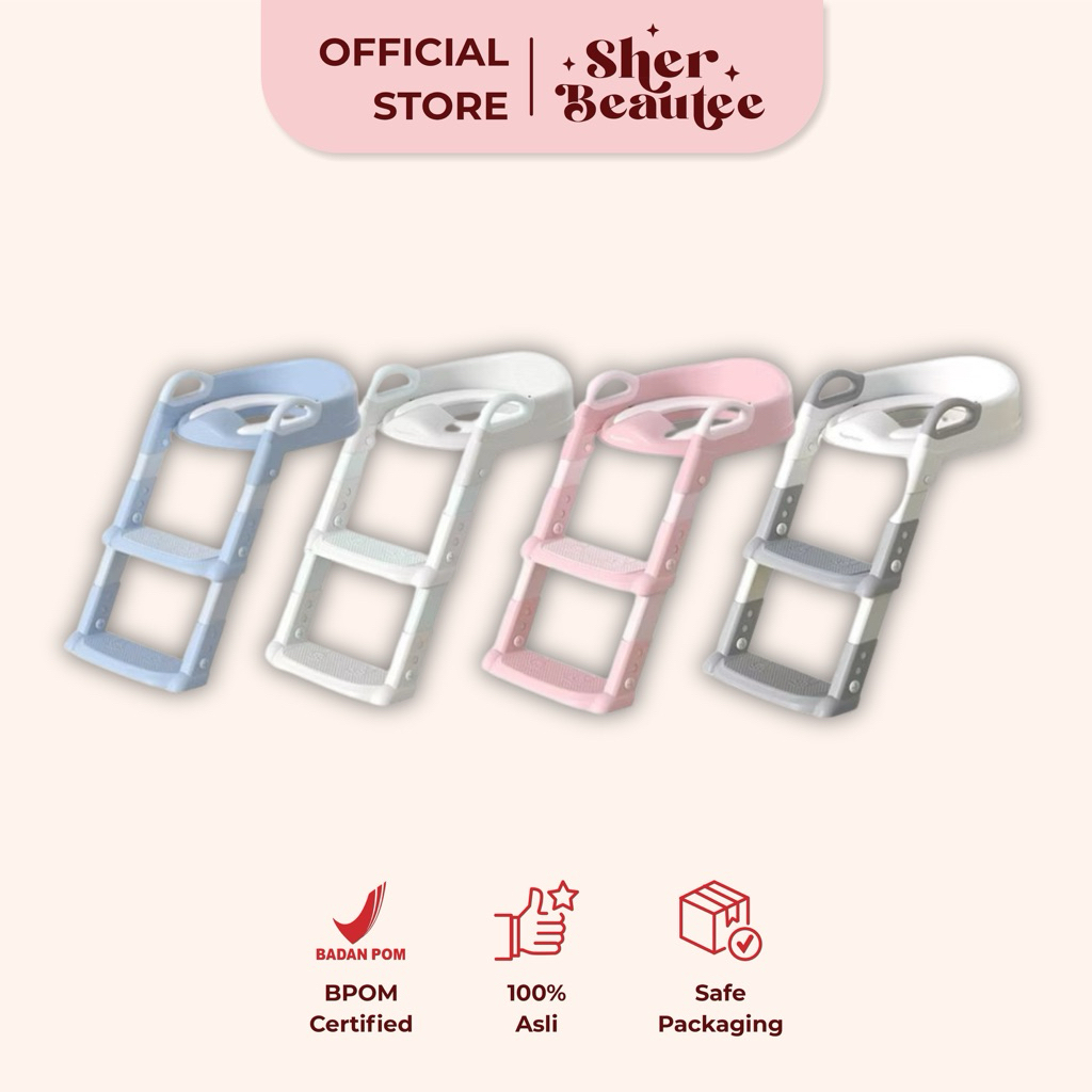 SUGAR BABY Potty Training Seat & Ladder - Potty Seat | Toilet Training Anak S2344