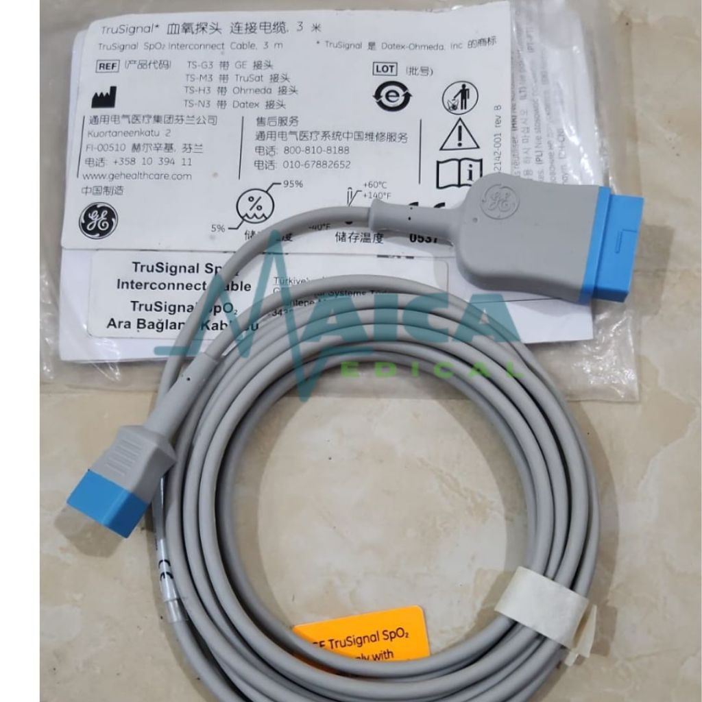 Trunk Spo2 GE Trusignal Original/Extention Spo2 GE Truginal Original/sambungan spo2 GE Trusignal