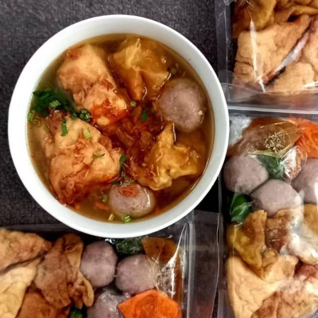 Cuanki Hegar Khas Kuliner Bandung Pedas Frozen Food 1 Bungkus Isi 8 Pcs Makanan Baso Dengan Kuah Kal