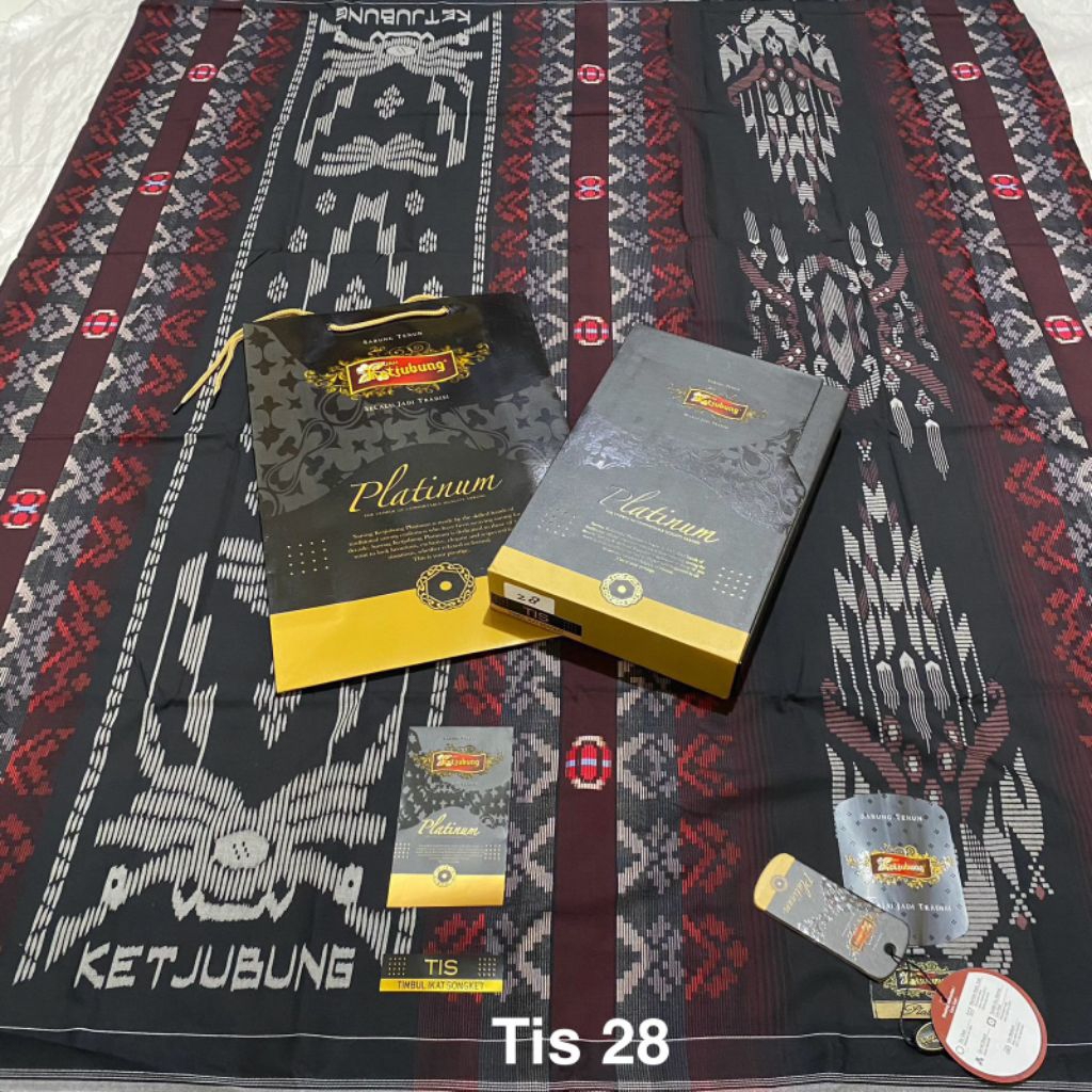 Sarung Ketjubung Platinum Gold ORI