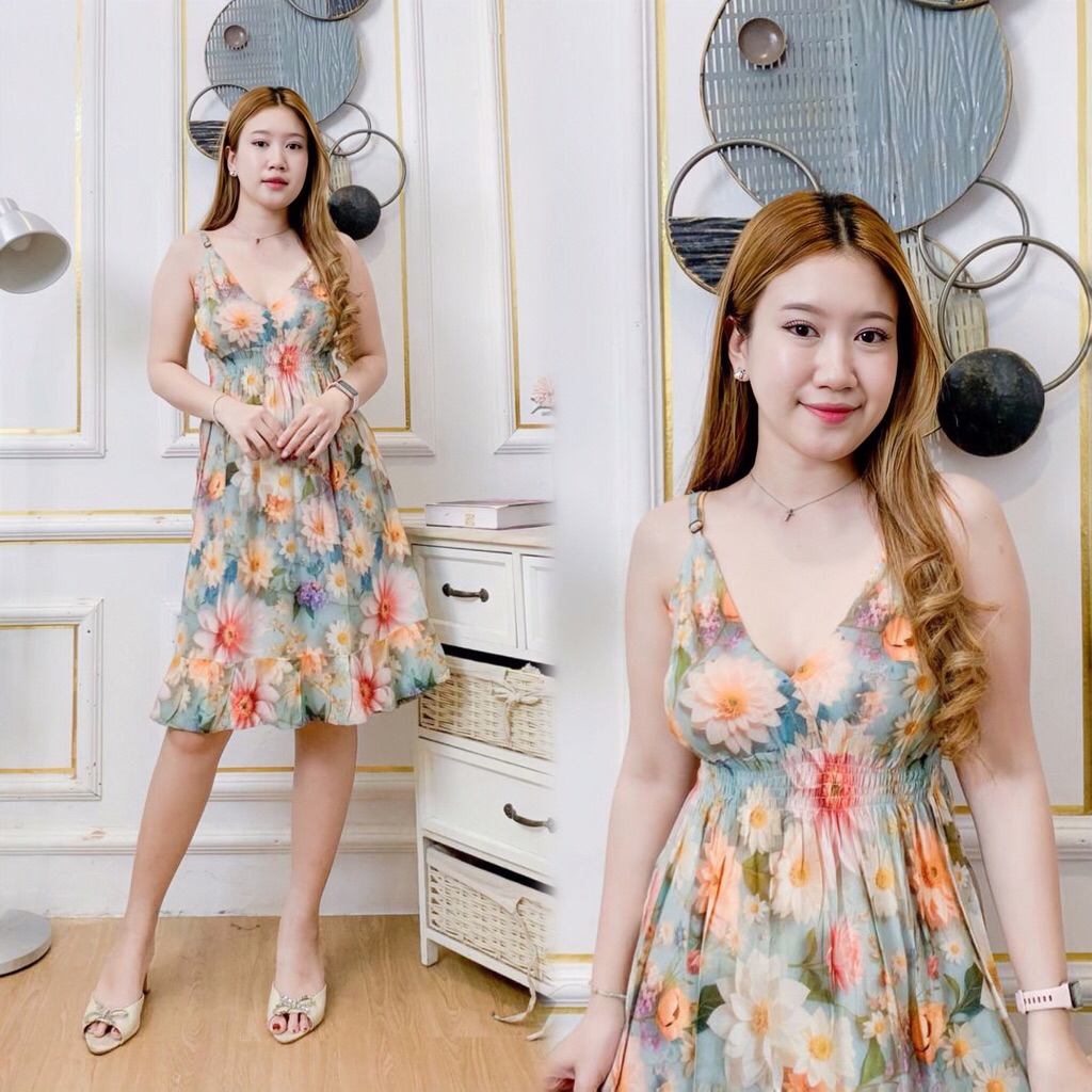 DASTER MAUDI YUKENSI RAYON ADEM - DASTER PUTRI BALI PENDEK MOTIF / DRESS BALI SEXY SHOLEHOT