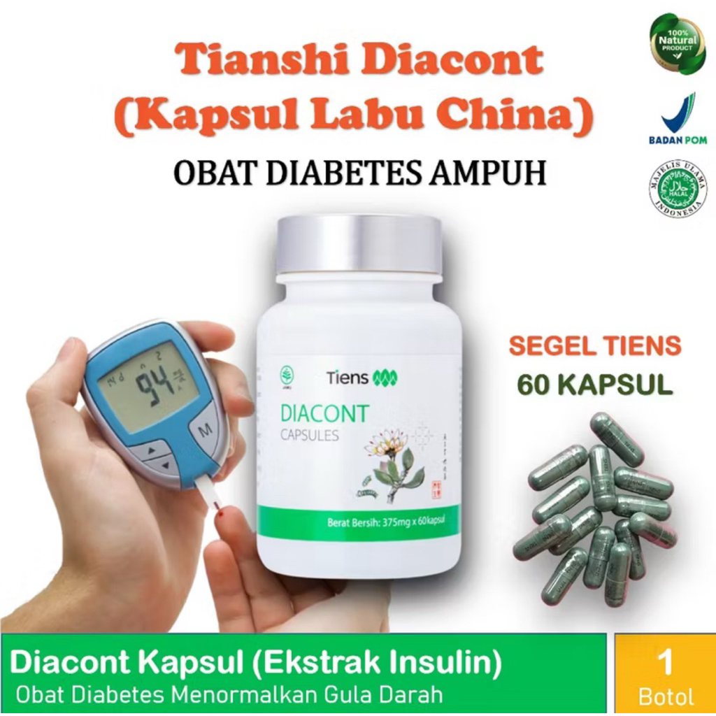 {READY} DIACONT KAPSUL LABU CHINA DIABETES/SUSU LABU CINA DIABETES/KAPSUL GULA