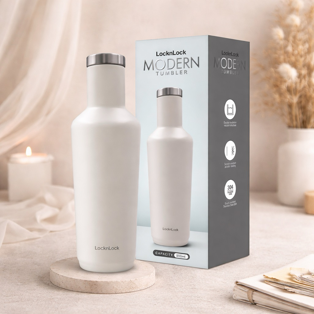 Lock n Lock LHC4343 Modern Tumbler Ready Hot & Cool Vacuum Mug Tumbler Lock&Lock 500ml ORIGINAL LOCK