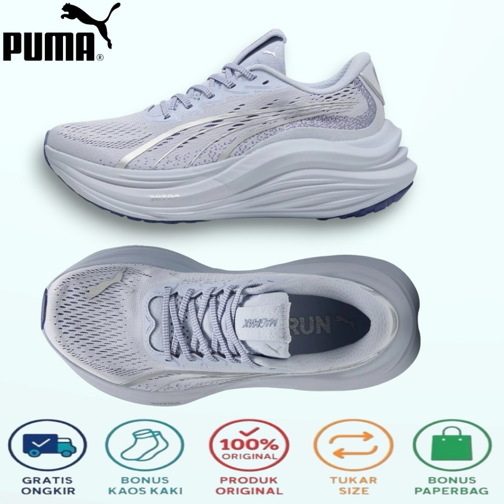 sepatu olahraga sepatu lari magmax nitro purple