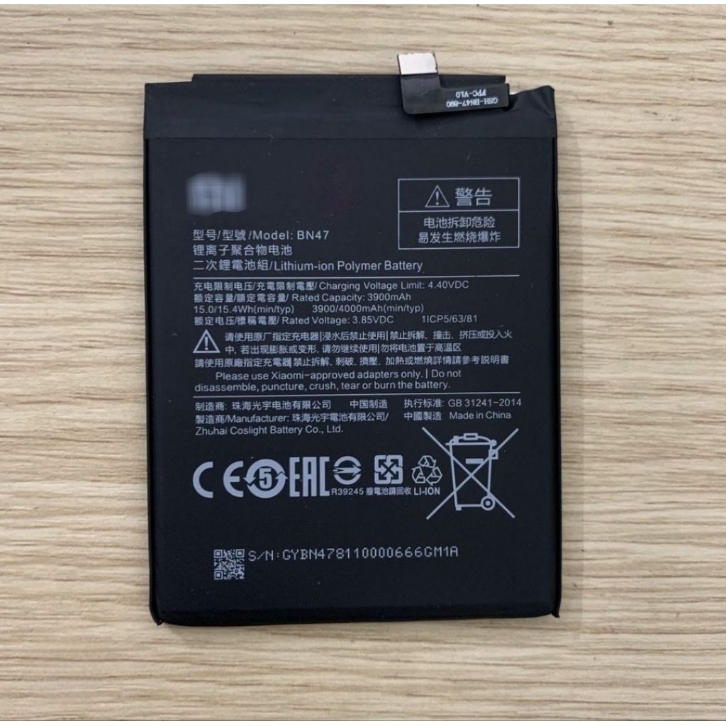 Batre Baterai HP XMI Mi A2 Lite Model Battery Batrei BN47 BN-47