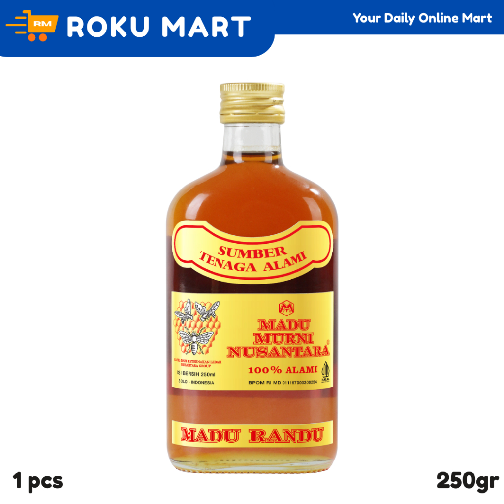 Madu Nusantara Murni 250ml / MADU NUSANTARA MURNI 250 ML ASLI / MADU RANDU NUSANTARA 250ML MURNI