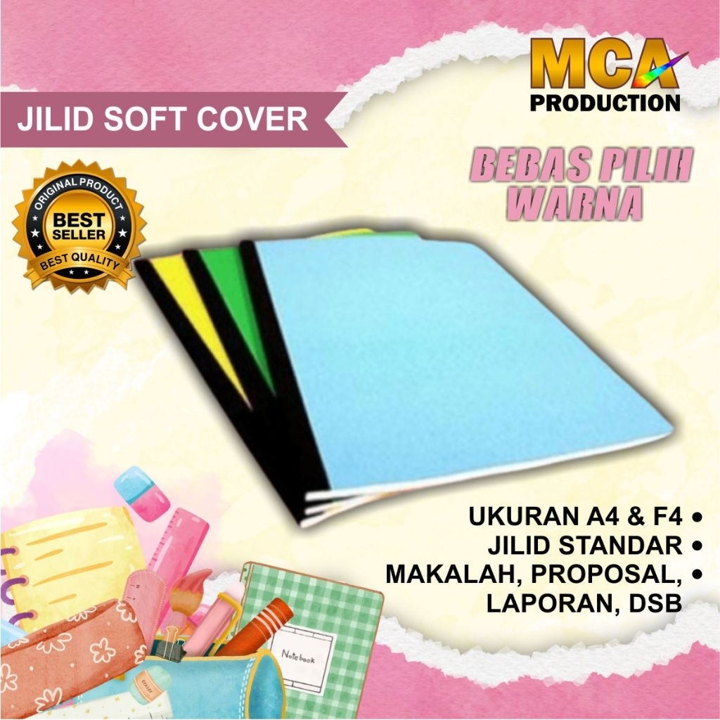 Jilid Soft Cover Makalah, Laporan, Proposal