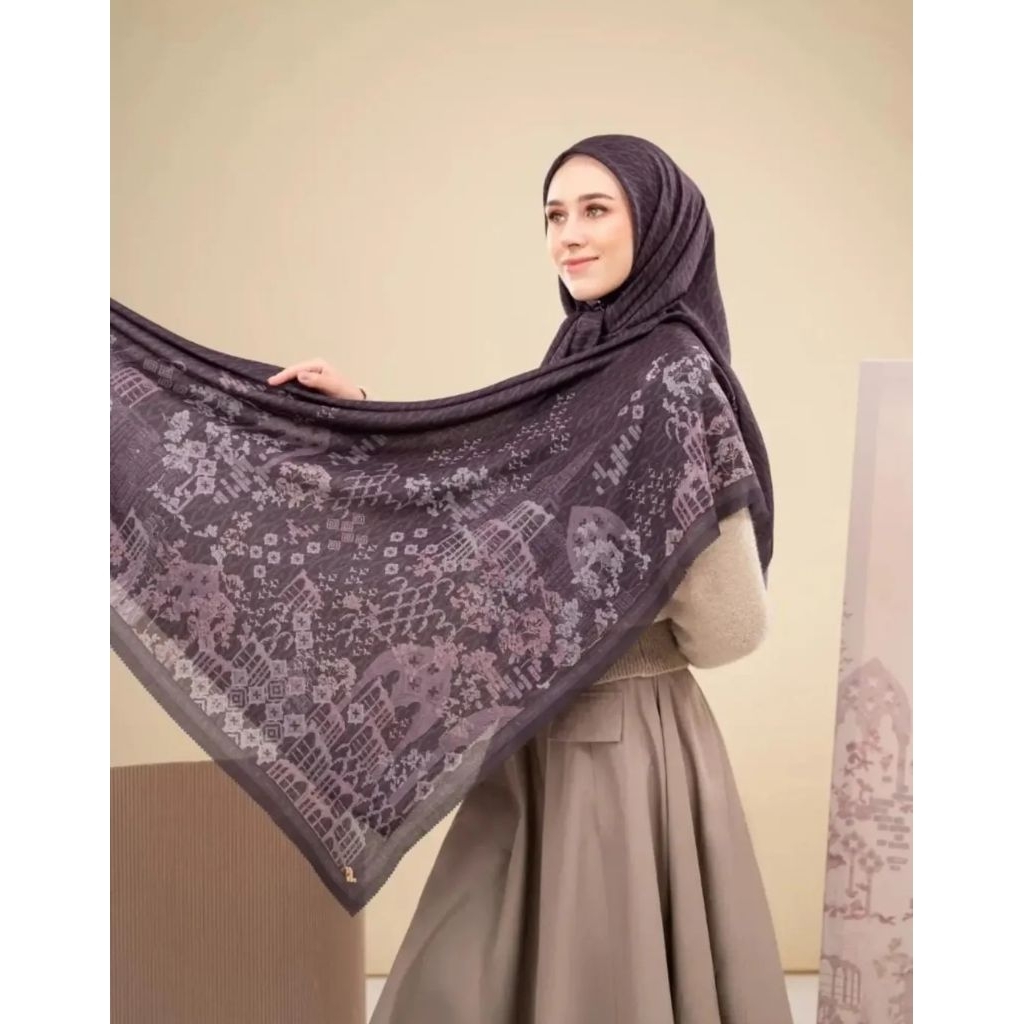 Scarf Heylocal Bergamo Plum New