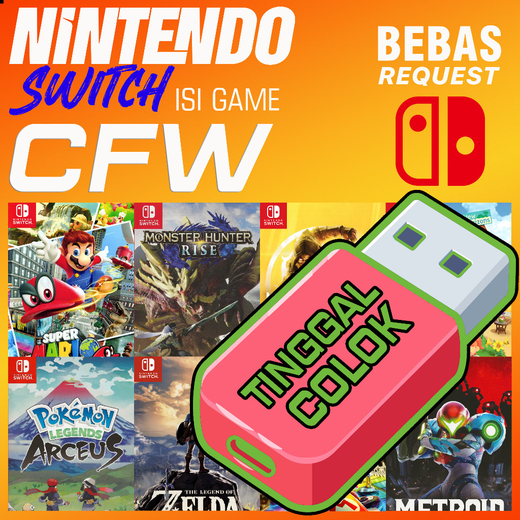game nintendo switch CFW jasa isi game bebas request judul flashdisk free update dan DLC