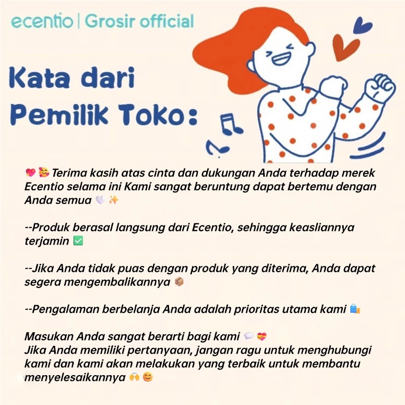 [3Pcs Set-Stainless 304] Ecentio Lunch Box Stainless Steel 304 Tempat Makan Set Kotak Makan Siang