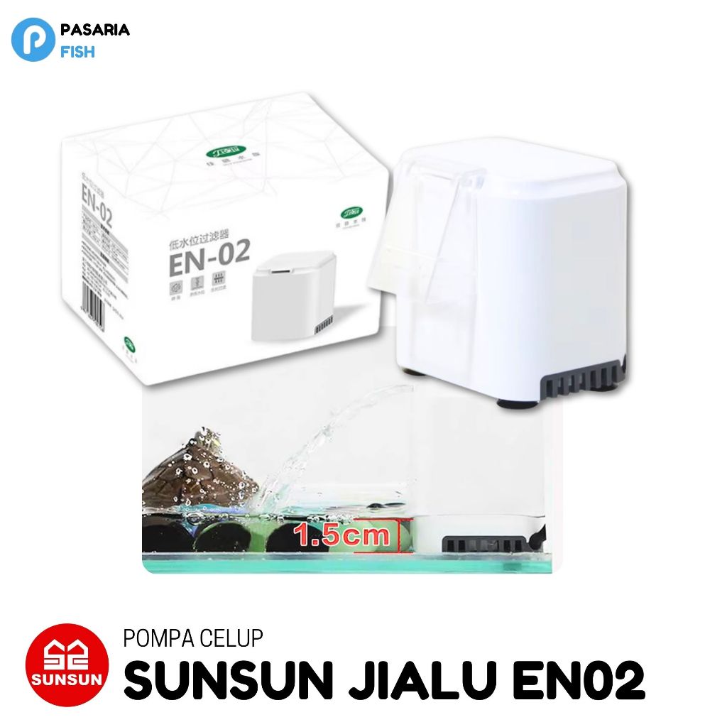 SUNSUN JIALU EN02 Filter Air Terjun Kura-kura Pompa Aquarium Kura
