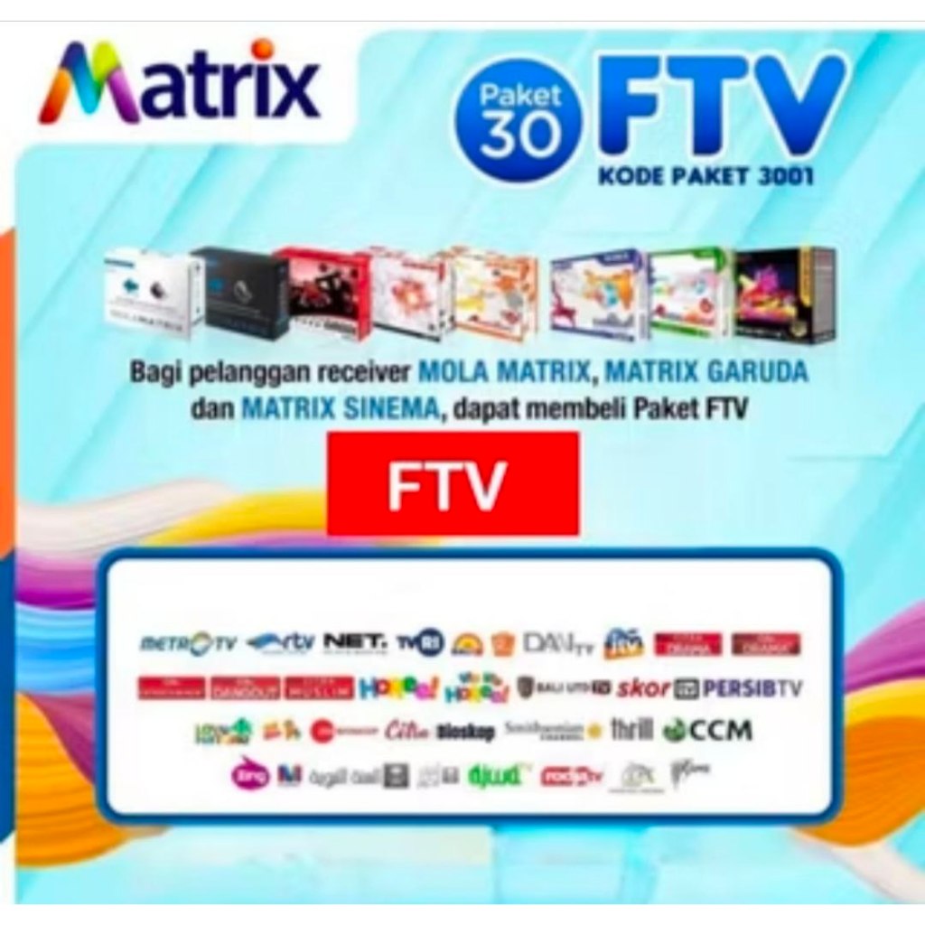 Paket FTV Nex Parabola Matrix Garuda G1 G2 Sinema Mola Matrix Nex Combo Jowo Family Cling Basic Mnc 