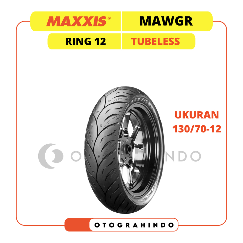 BAN LUAR MOTOR MAXXIS MAWG R UKURAN 130/70-12 RING 12 TUBELESS BAN MOTOR VESPA SCOOPY FAZZIO