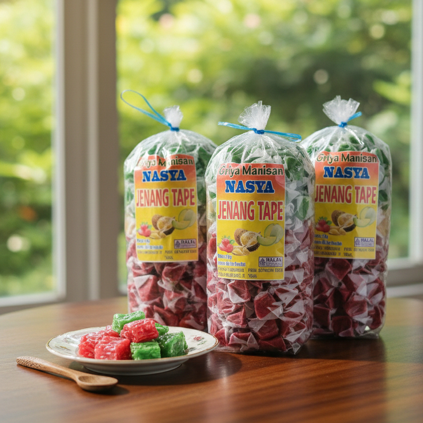 Jenang Tape Rasa Buah | Dodol Tape Rasa Buah ( 2 Kg ) khas Guci Tegal