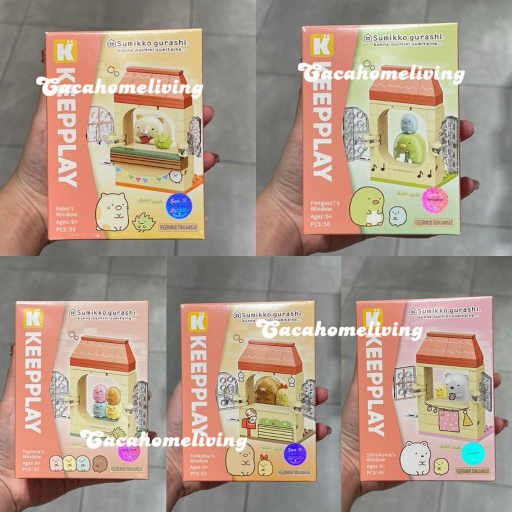 Ohsome x Keepplay - DIY Building Block / Mainan Balok Sumikko Gurashi Window Collection
