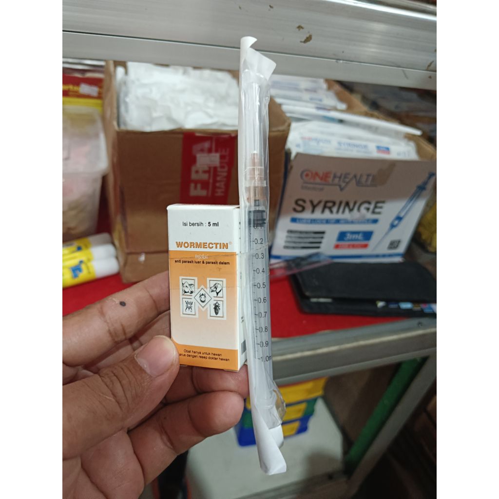 WORMECTIN 5ML + Jarum Suntik 1ML