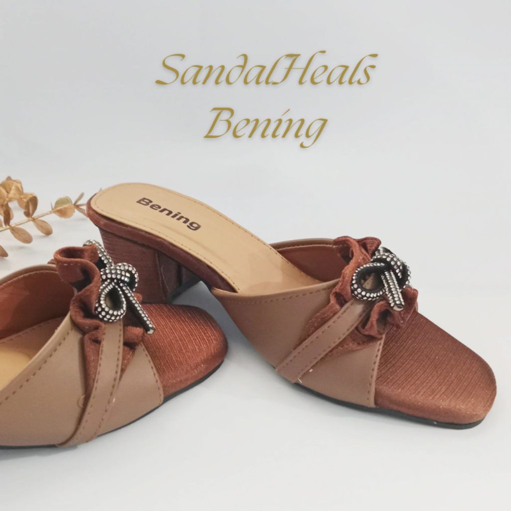 Sandal Heels Wanita Bening-5cm