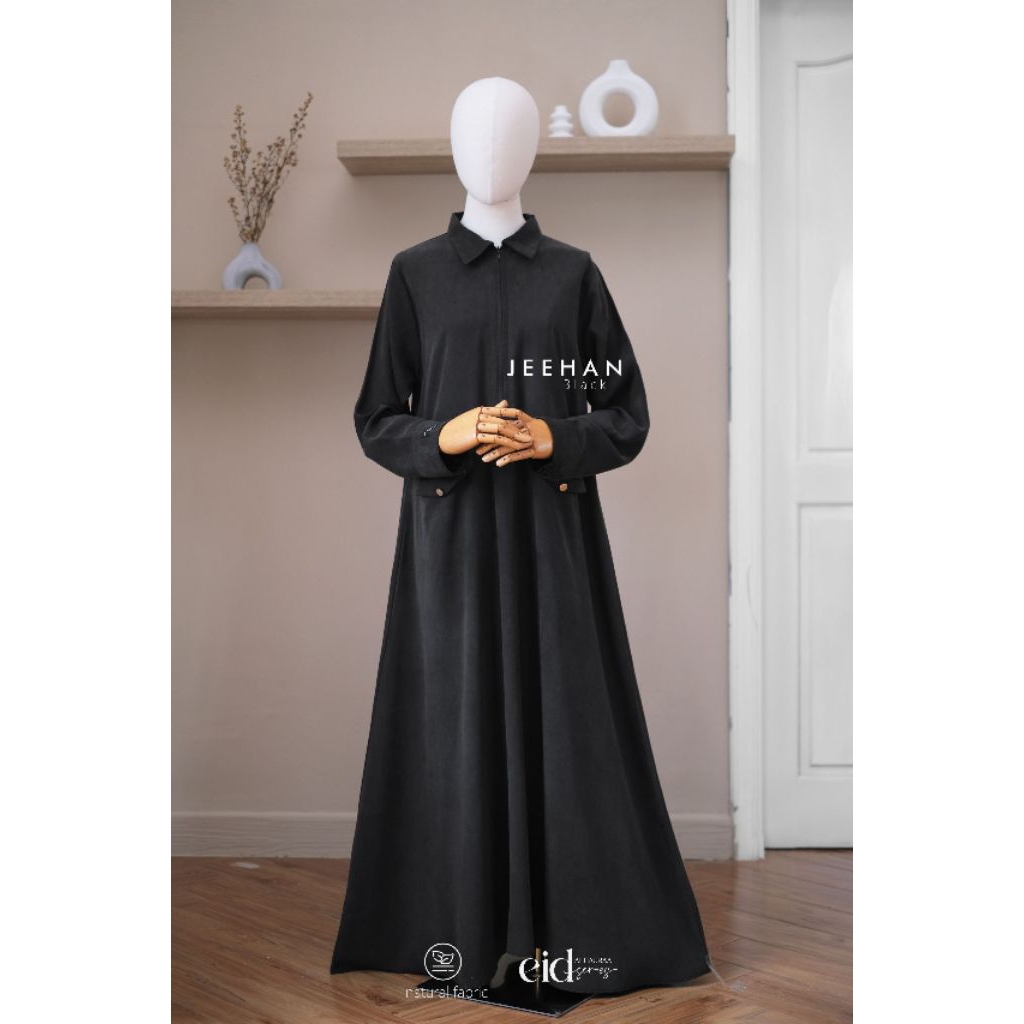 EY- ALHAURAA JENNA JEEHAN GAMIS LYOCELL NATURAL FABRIC/ GAMIS NUBUCK POLOS DAILY BY ALHAURAA