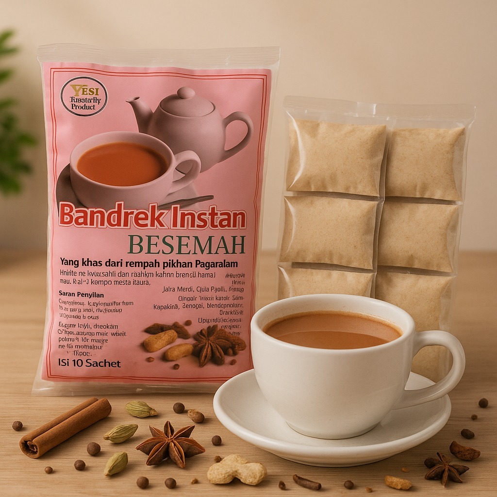 BANDREK INSTAN BESEMAH - BANDREK JAHE MERAH KEMASAN 1 BUNGKUS ISI 10 SACHET