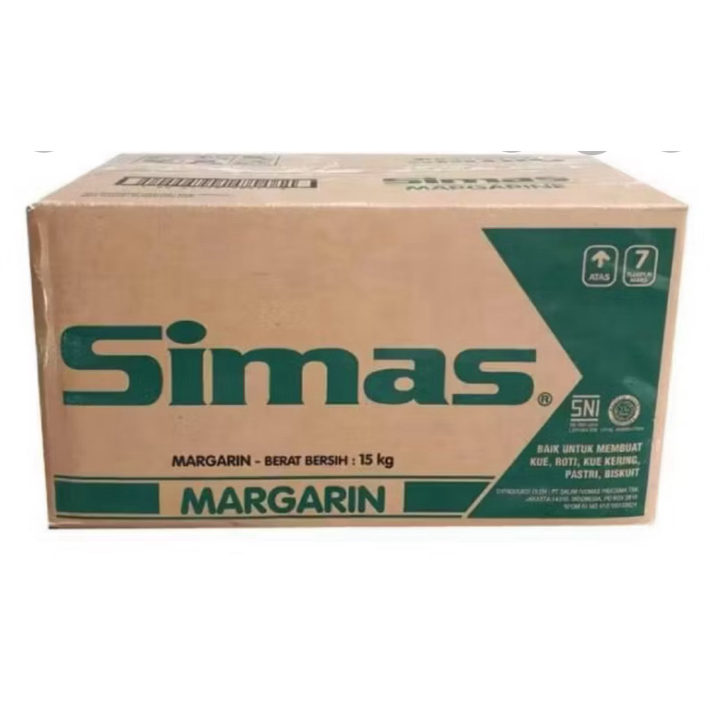 Simas Margarine 15kg / Mentega Simas 15kg KARTONAN - CARGO